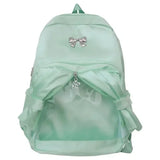 KYLETHOMASW  -  Large Capacity Doll Show Ita Mochila Transparent Mochilas Mujer Kawaii School Bag Student Bow Backpack Funny Nylon Bolsos