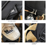 KYLETHOMASW  -  Waterproof Trendy Shark Backpack Large Capacity Casual Travel Laptop Bag Nylon ins College Students Schoolbag Outdoor