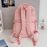 KYLETHOMASW  -  Korean Chic Kawaii Cat Schoolbags High-capacity Y2k Aesthetic Students Backpacks Transparent Preppy Women Casual Travel Ita Bags