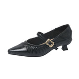 KYLETHOMASW  -  Pointed Toe High Heels Women Mary Jane Shoes Sexy Sandals 2025 Summer New Luxury Dress Shallow Shoes Fashion Pumps Mujer Zapatos
