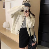 KYLETHOMASW  -   Japanese Lazy Lapel Cardigan Female Sueter Mujer New Age Reduction Sweet Sweater Solid Coat Soft Waxy Knit Cardigan