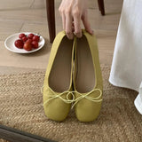 KYLETHOMASW  -  New Spring Fashion Butterfly-Knot Women Ballet Flats Shoes Shallow Female Soft Footwear Dress Ladies Flats Slip On Shoes