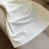 KYLETHOMASW  -  White Preppy Style Women Dresses Solid Spring Summer A-line Vestidos Mujer Korean Fashion Simple Elegant Mini Dress