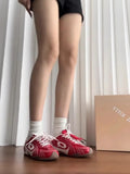 KYLETHOMASW  -  Lightweight Casual Racing Shoes for Women with Hidden Height Increase Breathable Mesh Sporty Sneakers Rubber Upgraded Version