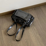 KYLETHOMASW  -  Trendy Transparent  Ita Bags All Match Kawaii Cute Solid Shoulder Handbags Fashion New Sweet Y2k Aesthetic Underarm Bag Japanese