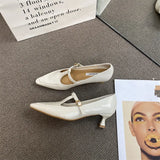 KYLETHOMASW  -  Shoes On Heels Female Footwear Pointed Toe Clogs Platform Shallow Mouth Casual Sneaker Fashion Women's Dress New Creepers S
