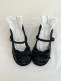 KYLETHOMASW  -  White round Head Bowknot Slip-On High Heel Mary Jane Shoes Women's New Style Heightening Versatile Fashion Single Shoes