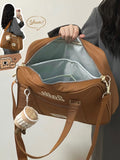 KYLETHOMASW  -  Vintage Casual Canvas Shoulder Bag Women Harajuku Aesthetic Zipper White Handbag Tote Bag Female Retro Crossbody Bags