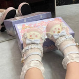 KYLETHOMASW  -  Fashion Mary Jane Women's Shoes Elegant Temperament Soft Sole Lace Lolita High Heels Beautiful Princess Shoes for Women Tacones