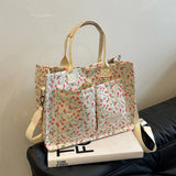 KYLETHOMASW  -  Women Stylish Crossbody Bag Large Capacity Polka Dot/Floral Chic Hobo Bag Adjustable Strap Multi-pockets for Party Vacation