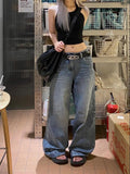 Kylethomasw  Woman Oversize Jeans Baggy Denim Low Waist Pants Wide Leg Cute Core Baddie Style New Trend  Aesthetics Japanese Fashion Ins