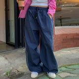KYLETHOMASW  -  Y2K Vintage Women's Baggy Sweatpants Low Rise Loose Casual Pants Elastic Waist Streetwear Aesthetic Straight Leg Trousers Fall