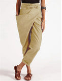 KYLETHOMASW  -  Irregular Lace-Up Nine-Point Pants Casual Pants Women's