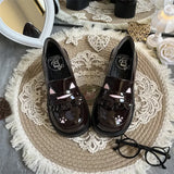 KYLETHOMASW  -  [Spot] Sweet Puff Original Cat Academy Glossy Popular Soft Sole Student Shoes Lolita Women's Shoes