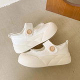KYLETHOMASW  -  Tenis Feminino Jane Women's Shoes Spring New Popular Canvas Shoes Versatile Breathable Thick Sole with Skirt White Shoes