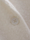 KYLETHOMASW  -  Coat Women Fashion Women's White Single-Breasted Trench AW British Woolen Long Coat