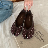 KYLETHOMASW  -  Novelty satins Leather bowknot Split Toe flat shoes woman mary janes Japanese trotters flats Tabi ninja loafers women Moccasins