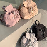 KYLETHOMASW  -  Casual Nylon Mini Backpack Women New Hot Girls Drawstring Pocket Y2k Mochila Female Vintage Harajuku Backpacks Aesthetic