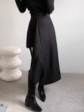 KYLETHOMASW  -  Retro Western Style Irregular Half Length 2025 Spring Autumn Women New Design Sense High Waist Versatile Elegant Skirts