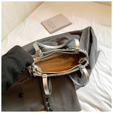 KYLETHOMASW  -  Women's Denim Silver Shoulder Bag Sweet Daily Casual Tote Underarm Bags Female Fashion New Luxury Small Handbags and Purses