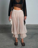 KYLETHOMASW  -  Spring Summer New Bubble Cuffed Long Pants Casual Fashion Pleated Wide Leg Pants Elegant Personality Loose Fit Nine Points El...