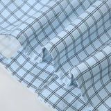 KYLETHOMASW  -  V-neck plaid waist cinched shirt cross-border American slim fit short sleeved single breasted temperament top