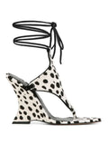 KYLETHOMASW  -  Women's Summer New Coarse High Heels Pinch Toe Fashion Sandals Ankle Strap Sexy Fashion Party Thick Bottom Sandals