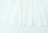 KYLETHOMASW  -  Holiday White Bow O neck Elastic Body Puff Sleeve Long Dress Women Slim Ruched Waist A-lined Swing Dresses Summer Robe Vestidos