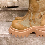 KYLETHOMASW  -  Original Designer Brand Embroidered Thick-soled Knee-length Boots for Women Hot Selling