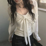 KYLETHOMASW  -  Sweet Korean Style Polka Dot Tanks Women Kawaii Sexy Bow Sleeveless Vest Elegant Coquette Fashion Cutecore Slim Camis