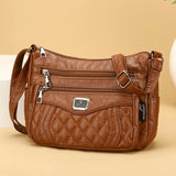 KYLETHOMASW  -  Women's Elegant Vintage Crossbody Bag Trendy HandBag Fashion Multi-pockets Shoulder Bag All-match Retro Crossbody Bag for Daily