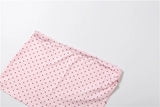 KYLETHOMASW  -  Beach 3 Piece Set Women Sexy Polka Dot Print Bandages Halter Tank Top+Shorts+Irregular Hem Skirt Fashion Trend Suits