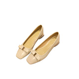 KYLETHOMASW  -  Spring Autumn New Leather Shoe for Woman Fashion Korean Style Soft Sole Anti-slippery Versatile Elegant Office Single Shoes
