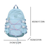 KYLETHOMASW  -  School Bag Aesthetic Students Backbag Large Capacity Knapsack Teenagers Versatile Bookbag Kawaii College Rucksack Daily Backpack