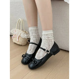 KYLETHOMASW  -  Designer Spring Women Mary Jane Shoes Fashion Square Toe Ladies Comfort Soft Sole Flats Women's Comfort Ballerinas Shoes