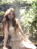 KYLETHOMASW  -  Y2K Irregular Midi Dress Women Fashion Party Sexy Lace Strapless Dress Summer Fairy Korean Bandage Bodycon Design Lady Vestidos