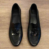 KYLETHOMASW  -  Classicial British Style Women's Loafers 2025 Autumn New Trendy Casual Office Work Shoes Retro Solid Color Soft Soled Lady Pumps