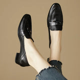 KYLETHOMASW  -  Classicial British Style Women's Loafers 2025 Autumn New Trendy Casual Office Work Shoes Retro Solid Color Soft Soled Lady Pumps