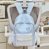 KYLETHOMASW  -  Women Teen Girls Plaid Backpack Cute Casual School Travel Daily Daypack Unbranded New Tend School Cute Travel Back Packs