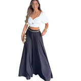 KYLETHOMASW  -  New Spring and Summer High-waisted Wide-leg Pants Casual Trousers