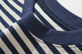 KYLETHOMASW  -  Vintage Striped Long Sleeve T Shirt Women O Neck Casual Autumn Tees Loose Tops