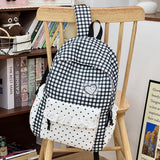 KYLETHOMASW  -  Women Teen Girls Plaid Backpack Cute Casual School Travel Daily Daypack Unbranded New Tend School Cute Travel Back Packs