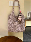 KYLETHOMASW  -  Leopard Print Bag Shoulder Bags Double Sided Tote Bolsos mujer Large Capaci Bolsa Commuter Bolso Korean Style New Sac Femme