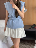 KYLETHOMASW  -  Work Wear Blouses Chic Women Solid Minimalist Summer Casual Sleeveless Daily Fashion New 2024 Elegant Office Lady