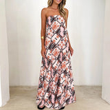 KYLETHOMASW  -  Elegant Graphic Banquet Party Dress Chic Spring Hollow Backless Long Dress Ladies Fashion One Shoulder Swing A-line Dress