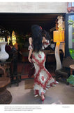 KYLETHOMASW  -  Sexy Floral Print Off-Shoulder Dress Women Sweet Elegant Ruffle Long Midi Dress Vintage Style Summer Party Dress Female