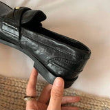 KYLETHOMASW  -  Fashion New Womens Suede Penny Loafers Women's Flats and Loafers,Low Heel Slip on Retro Лоферы Женские,Preppy Office Woman Shoes