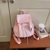 KYLETHOMASW  -  New Korean Girl Backpack Niche Design Star Drawstring Teenage Youth Schoolbag for Women Cute Sweet Lightweight Small Backpack