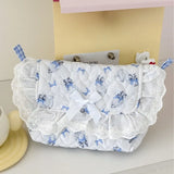 KYLETHOMASW  -  Sweet Kawaii Y2k Aesthetic Chic Handbags Cartoon Cute Cat Print Shoulder Bag Japanese Patchwork Lace Fairy Bow Crossbody Bags