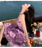 KYLETHOMASW  -  3DThree Dimensional Floral Rose Vintage Waist Cinched Strapless Mini Dress Women Summer Sleeveless Runway Dreses Female Clothing